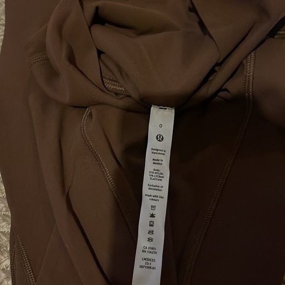 Nwt lululemon align leggings 25” with pockets Java - Picture 7 of 12